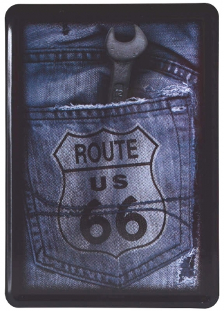 Nostalgic Art Blechpostkarte Route 66